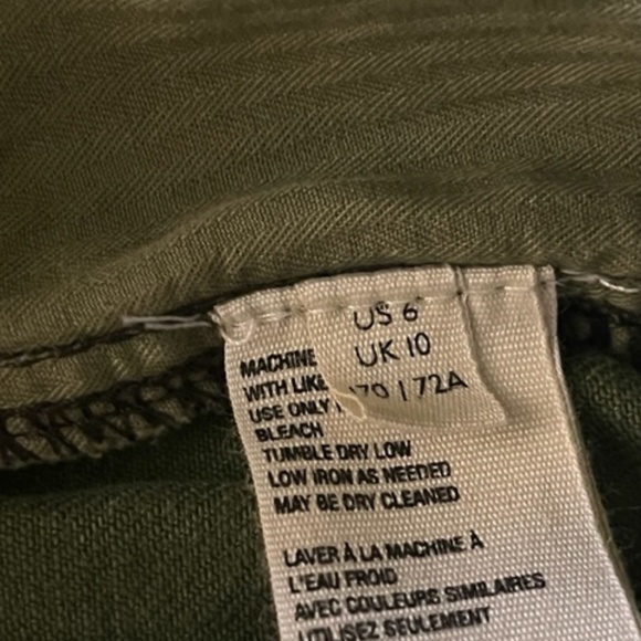 Women's Free People "We the Free" Green Camo Shorts 6 - Picture 13 of 15